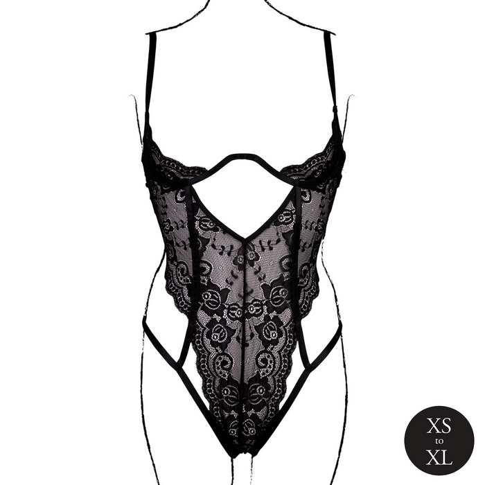 Le Désir Lace Bodysuit Zwart