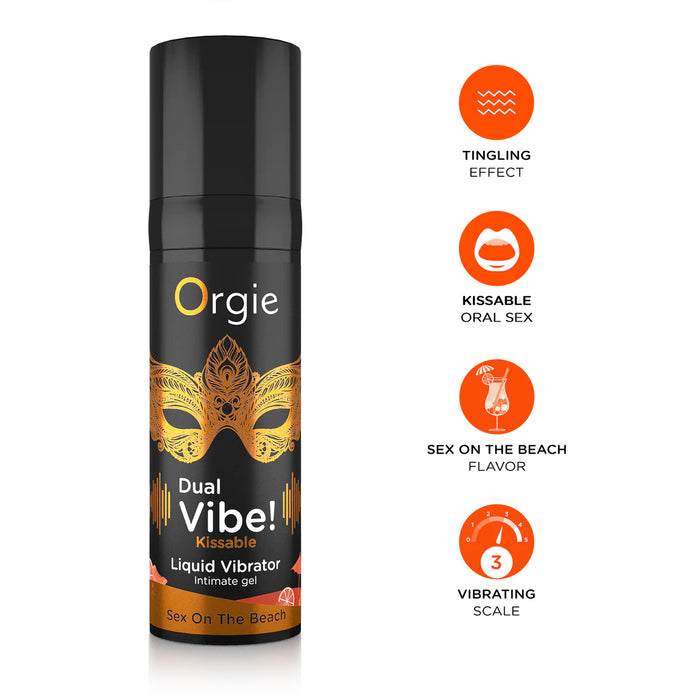 Orgie Dual Vibe Liquid Vibrator Sex On The Beach 15 ml