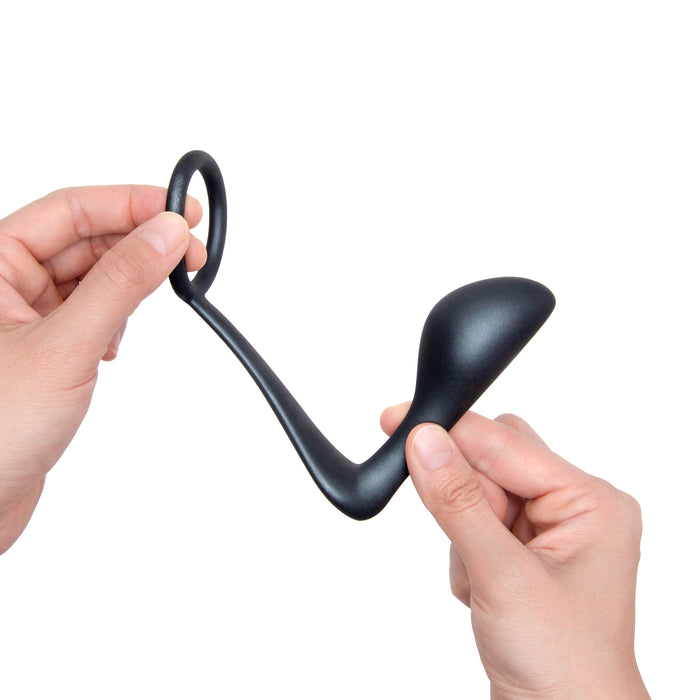 B-Vibe Ringer Cockring & Buttplug 10 cm