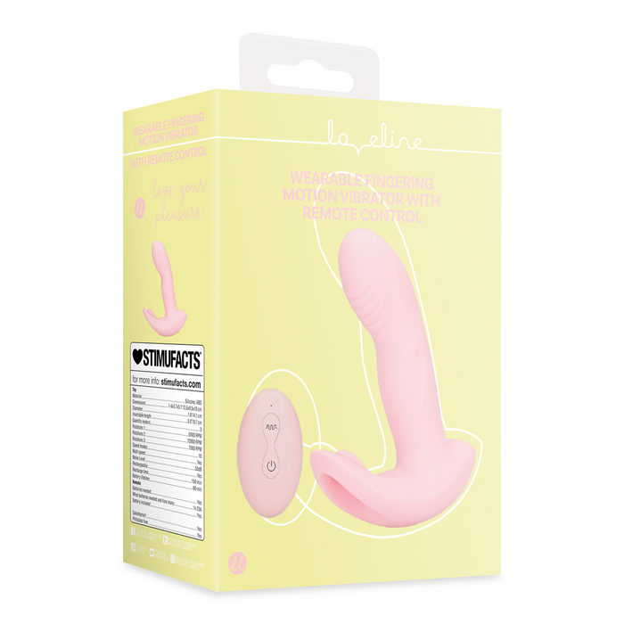 Loveline Wearable Vibrator Cherry Chiffon 13 cm