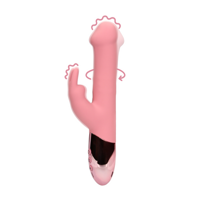 Loveline Roterende Rabbit Vibrator Pink Arabesque 22 cm