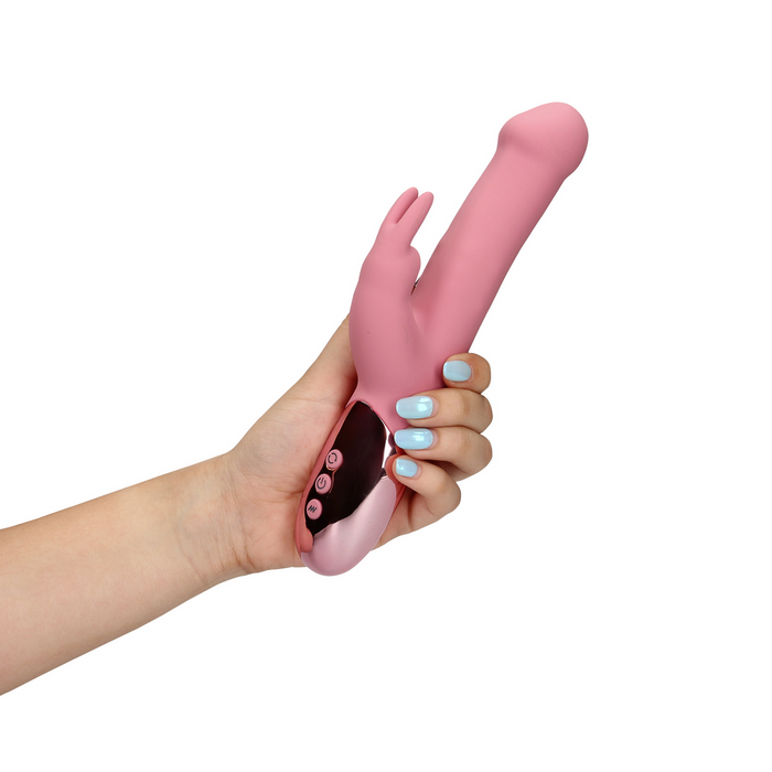 Loveline Roterende Rabbit Vibrator Pink Arabesque 22 cm