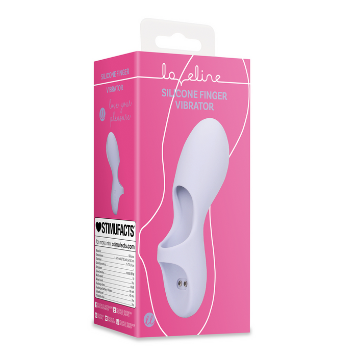 Loveline Vinger Vibrator Lavender 11 cm