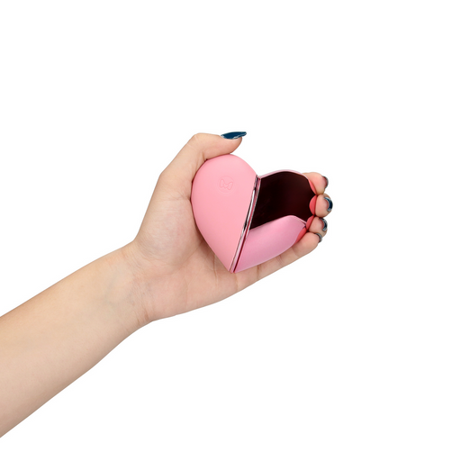 Loveline Tapping Heart Vibrator Pink Arabesque 7 cm