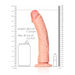 RealRock Gebogen Realistische Dildo 25,5 Cm