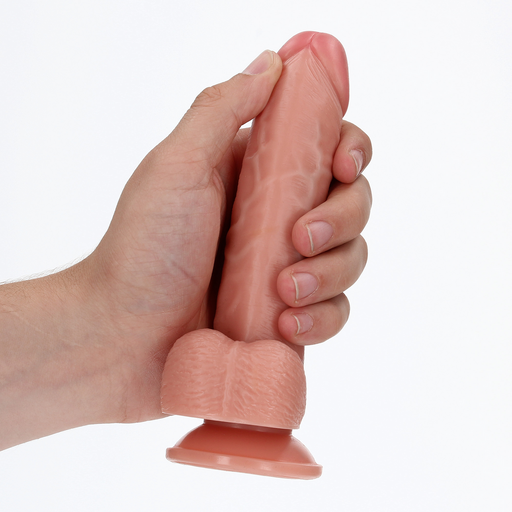 RealRock Gebogen Realistische Dildo Met Ballen 15,5 Cm