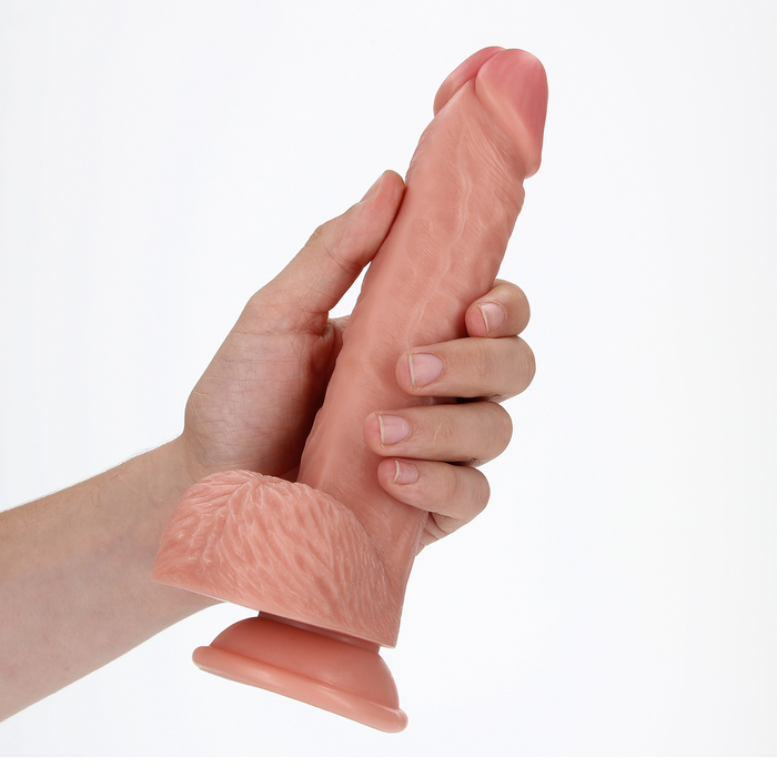 RealRock Rechte Realistische Dildo Met Ballen 20,5 Cm