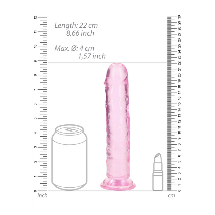 RealRock Crystal Clear Dildo 20 cm