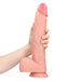 RealRock Rechte Realistische Dildo Met Ballen 35,5 Cm