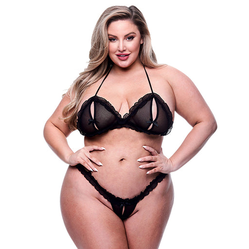 Baci 2-delig Peek-a-boo Lingerie Set